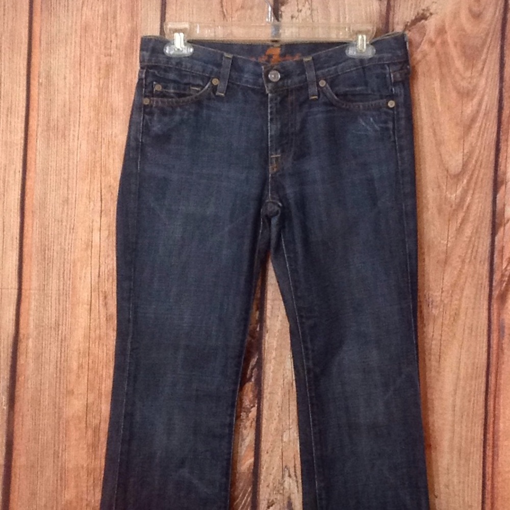 🦋 7FAM boot cut jeans size 26x33 1/2